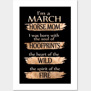 I'm A March Horse Mom Costume Gift Posters and Art